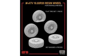 RYE FIELD MODEL 1001 - 1:35 M-ATV 16.0XR20 Resin Wheel