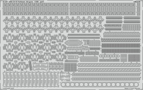 Go to product EDUARD 53247 - 1:350 USS CV-10 Yorktown AA guns
