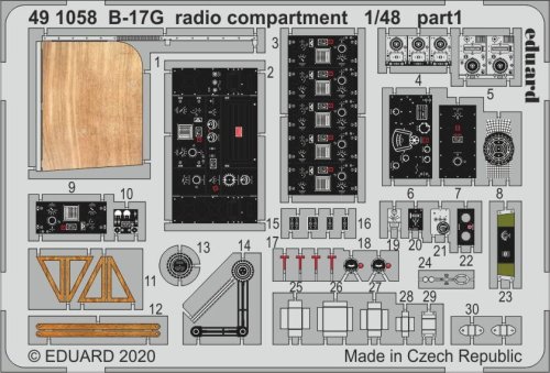 Go to product EDUARD 491058 - 1:48 B-17G radio compartment