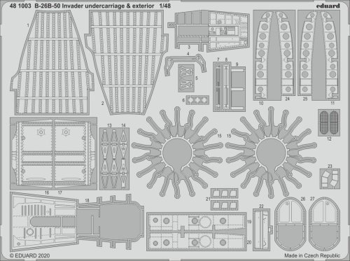 Go to product EDUARD 481003 - 1:48 B-26B-50 Invader undercarriage & exterior