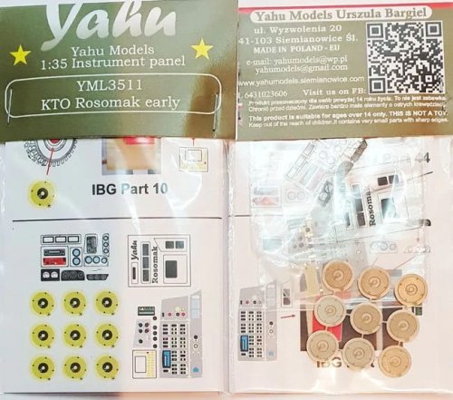Go to product YAHU YML3511 - 1:35 KTO Rosomak early - Instrument Panel