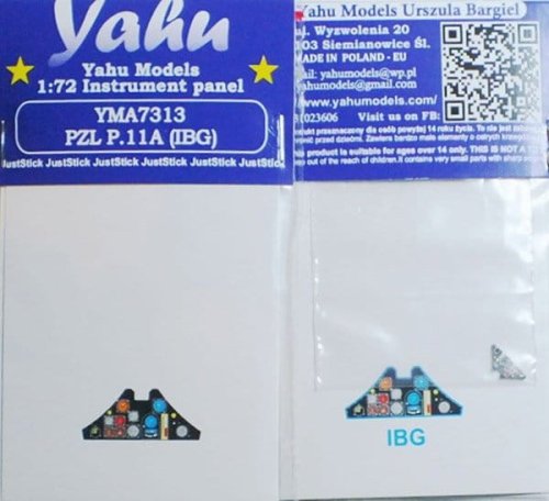 Go to product YAHU YMA7313 - 1:72 PZL P.11A - Instrument Panel