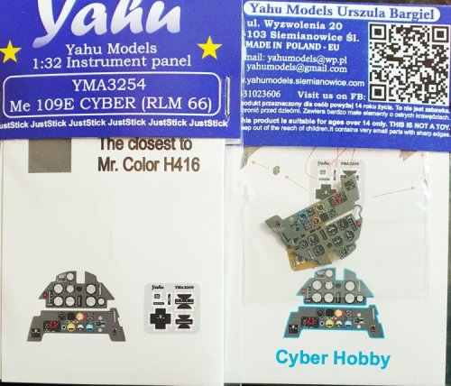 Go to product YAHU YMA3254 - 1:32 Me 109E - Instrument Panel
