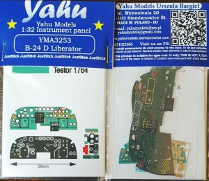 YAHU YMA3253 - 1:32 B-24 D Liberator - Instrument Panel