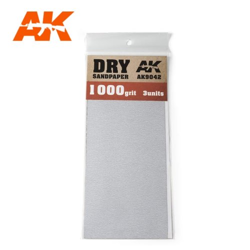 Go to product AK INTERACTIVE 9042 - Dry Sandpaper 1000