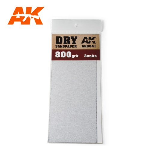 Go to product AK INTERACTIVE 9041 - Dry Sandpaper 800