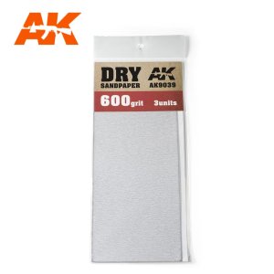 AK INTERACTIVE 9039 - Dry Sandpaper 600