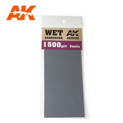 Go to product AK INTERACTIVE 9035 - Wet Sandpaper 1500