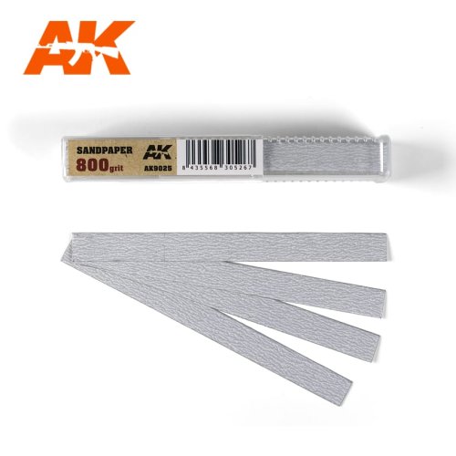 Go to product AK INTERACTIVE 9025 - Sandpaper Grain 800