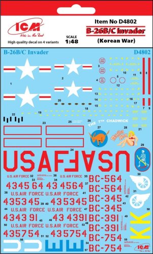 Go to product ICM D4802 - 1:48 B-26B/C Invader (Korean War)