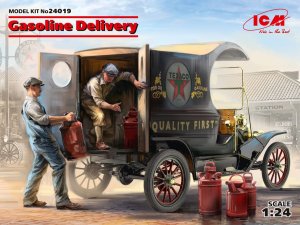 ICM 24019 - 1:24 Gasoline Delivery- Model T 1912 Delivery Car with American Gasoline Loaders