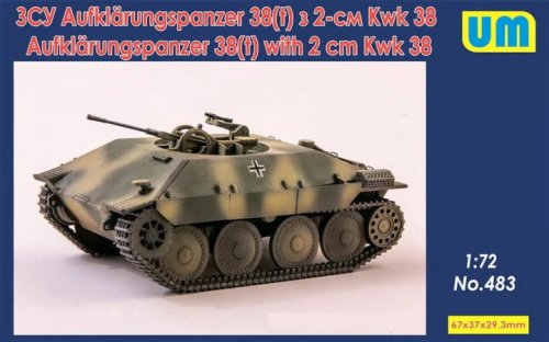 Go to product UNIMODELS 483 - 1:72 Aufklärungspanzer 38(t) with 2 cm Kwk 38
