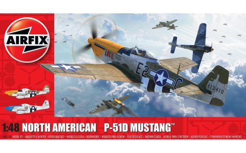 Go to product AIRFIX 05138 - 1:48 North American P51D Mustang (Filletless Tails)