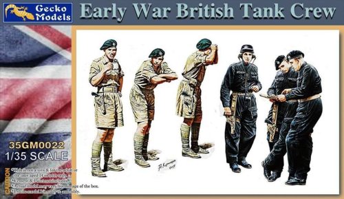 Go to product GECKO MODELS 35GM0022 - 1:35 Early War British Tank Crew