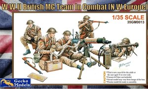 GECKO MODELS 35GM0013 - 1:35 W.W.II British MG Team In Combat (N.W. Europe)