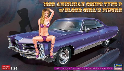 Go to product HASEGAWA SP424 52224 - 1:24 1966 American Coupe Type P w/Blond Girl's Figure