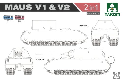 Go to product TAKOM 2050X - 1:35 Maus V1 & V2 Limited edition