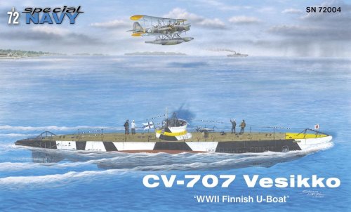 Go to product SPECIAL HOBBY N72004 - 1:72 CV 707 Vesikko WWII Finnish U-Boat