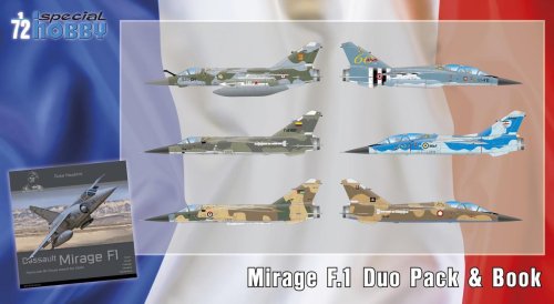Go to product SPECIAL HOBBY 72414 - 1:72 Mirage F.1 Duo Pack & Book