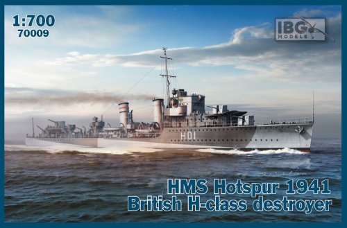 Go to product IBG 70009 - 1:700 HMS Hotspur 1941 British H-Class Destroyer