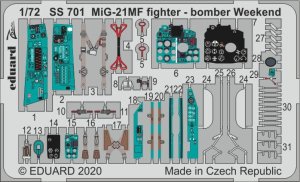 EDUARD SS701 - 1:72 MiG-21MF fighter-bomber Weekend