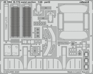 EDUARD 491062 - 1:48 B-17G waist section