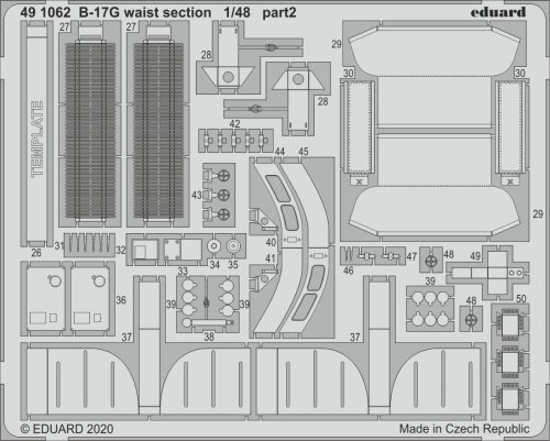 Go to product EDUARD 491062 - 1:48 B-17G waist section