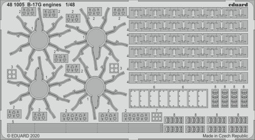 Go to product EDUARD 481005 - 1:48 B-17G engines