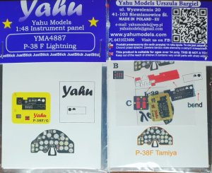 YAHU YMA4887 - 1:48 P-38 F Lightning - Instrument Panel