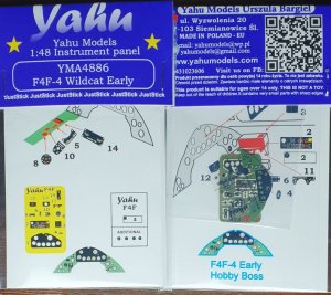 YAHU YMA4886 - 1:48 F4F-4 Early - Instrument Panel