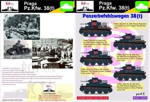 ROPOS MNFDT35006 - 1:35 Praga Pz.Kpfw. 38(t) - Panzerbefehlswagen 38(t)