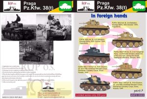 ROPOS MNFDT35003 - 1:35 Praga Pz.Kpfw. 38(t) - In foreign hands