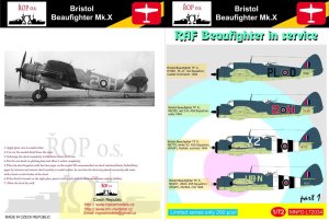 ROPOS MNFDL72034 - 1:72 Bristol Beaufighter Mk.X - RAF Beaufighter in service