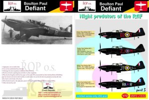 ROPOS MNFDL72032 - 1:72 Boulton Paul Defiant - Night predators of the RAF