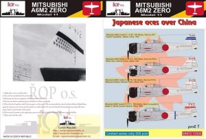 ROPOS MNFDL72006 - 1:72 Mitsubishi A6M2 Zero Model 11 - Japanese aces over China