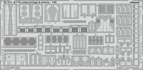 Go to product EDUARD 481011 - 1:48 B-17G undercarriage & exterior