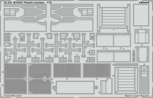 Go to product EDUARD 36434 - 1:35 M109A7 Paladin howitzer