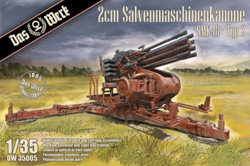 Go to product DAS WERK DW35005 - 1:35 2cm Salvenmaschinenkanone SMK 18 - Typ 2