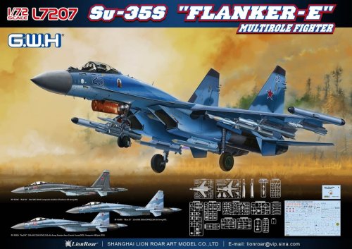 Go to product GREAT WALL HOBBY L7207 - 1:72 Su-35S Flanker-E Multirole Fighter