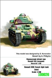 ZEBRANO Z100-026 - 1:100 Renault R35 (late)