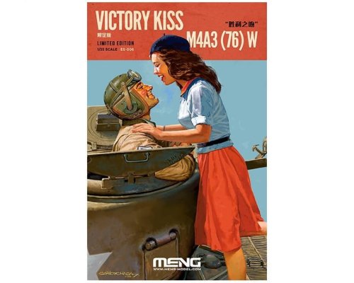 Go to product MENG MODEL ES006 - 1:35 Victory Kiss M4A3 (76)W Sherman w/ Detail Upgrade Set