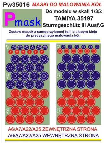 Go to product PMASK Pw35016 - 1:35 Sturmgeschutz III Ausf.G