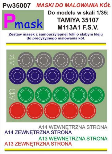 Go to product PMASK Pw35007 - 1:35 M113A1 F.S.V.