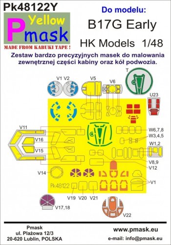 Go to product PMASK Pk48122Y - 1:48 B-17G Early