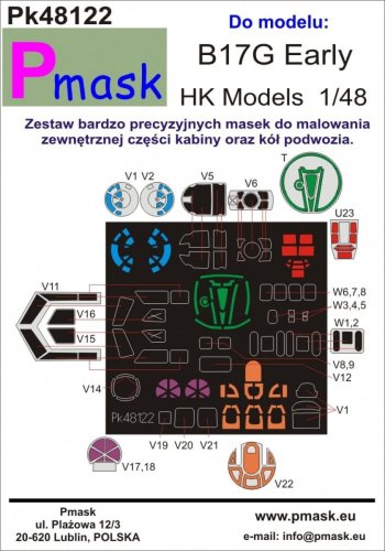 Go to product PMASK Pk48122 - 1:48 B-17G Early