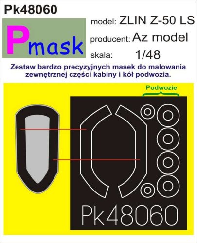 Go to product PMASK Pk48060 - 1:48 Zlin Z-50LS
