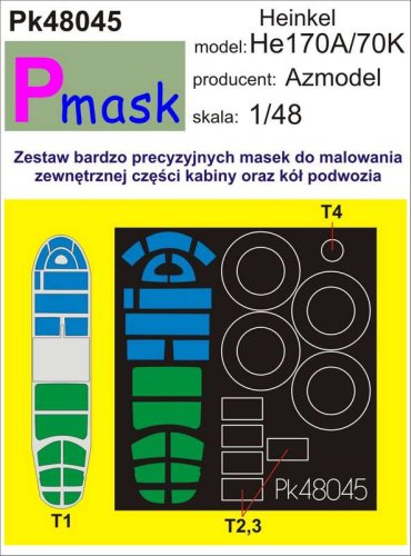 Go to product PMASK Pk48045 - 1:48 Heinkel He170A/He70K