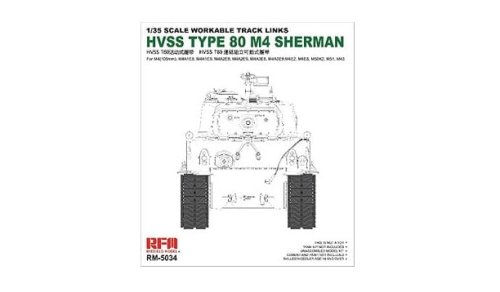 Go to product RYE FIELD MODEL 5034 - 1:35 HVSS T80 Track for M4 Sherman