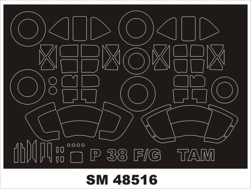 Go to product MONTEX SM48516 - 1:48 P-38F/G Lightning
