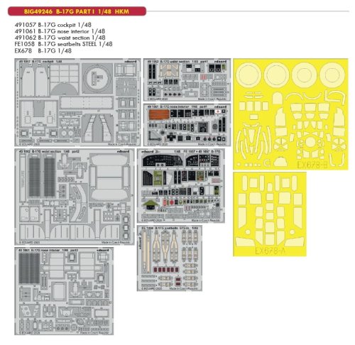 Go to product EDUARD BIG49246 - 1:48 B-17G Part I